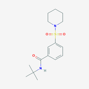molecular formula C16H24N2O3S B5119640 N-(tert-butyl)-3-(1-piperidinylsulfonyl)benzamide 