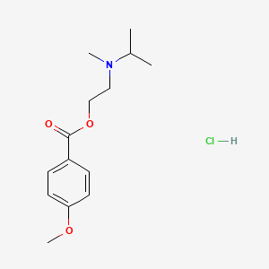 molecular formula C14H22ClNO3 B5119643 2-[isopropyl(methyl)amino]ethyl 4-methoxybenzoate hydrochloride 