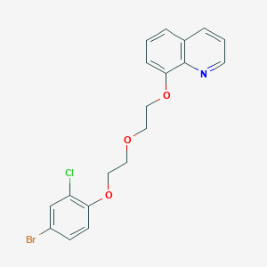molecular formula C19H17BrClNO3 B5119658 8-{2-[2-(4-bromo-2-chlorophenoxy)ethoxy]ethoxy}quinoline 