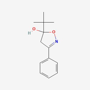 molecular formula C13H17NO2 B5119748 5-tert-butyl-3-phenyl-4,5-dihydro-5-isoxazolol 