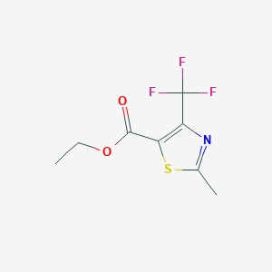B051198 Ethyl 2-methyl-4-(trifluoromethyl)-1,3-thiazole-5-carboxylate CAS No. 117724-62-6