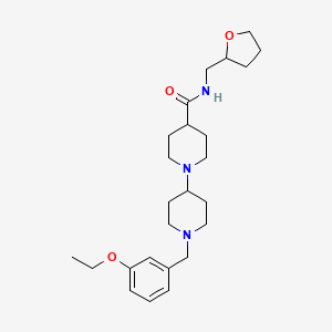 molecular formula C25H39N3O3 B5119919 1'-(3-ethoxybenzyl)-N-(tetrahydro-2-furanylmethyl)-1,4'-bipiperidine-4-carboxamide 