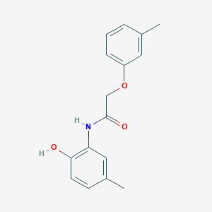 molecular formula C16H17NO3 B5119932 N-(2-hydroxy-5-methylphenyl)-2-(3-methylphenoxy)acetamide 