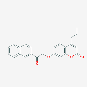 molecular formula C24H20O4 B5119959 7-[2-(2-naphthyl)-2-oxoethoxy]-4-propyl-2H-chromen-2-one 
