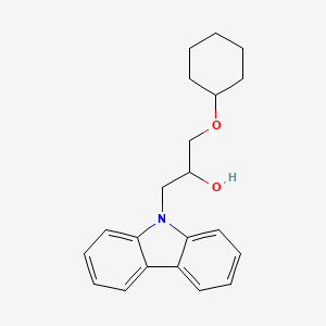 molecular formula C21H25NO2 B5119965 1-(9H-carbazol-9-yl)-3-(cyclohexyloxy)-2-propanol 