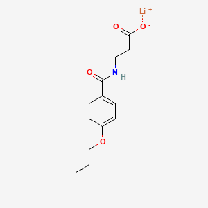molecular formula C14H18LiNO4 B5119982 lithium 3-[(4-butoxybenzoyl)amino]propanoate 