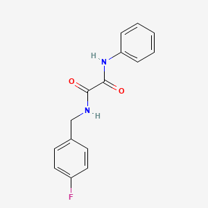 molecular formula C15H13FN2O2 B5120007 N-(4-fluorobenzyl)-N'-phenylethanediamide 