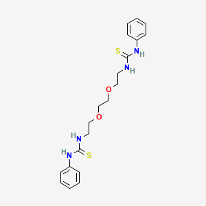 molecular formula C20H26N4O2S2 B5120013 N,N''-[1,2-ethanediylbis(oxy-2,1-ethanediyl)]bis[N'-phenyl(thiourea)] 