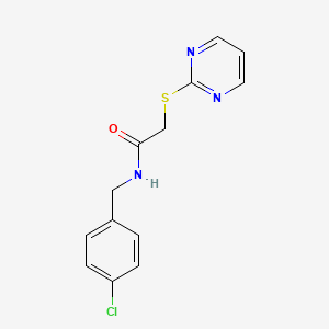 molecular formula C13H12ClN3OS B5120017 N-(4-chlorobenzyl)-2-(2-pyrimidinylthio)acetamide 