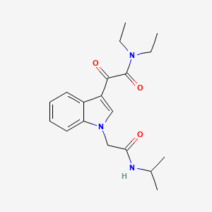molecular formula C19H25N3O3 B5120024 N,N-diethyl-2-{1-[2-(isopropylamino)-2-oxoethyl]-1H-indol-3-yl}-2-oxoacetamide 