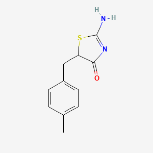 molecular formula C11H12N2OS B5120067 2-imino-5-(4-methylbenzyl)-1,3-thiazolidin-4-one 