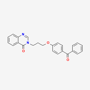molecular formula C24H20N2O3 B5120073 3-[3-(4-benzoylphenoxy)propyl]-4(3H)-quinazolinone 