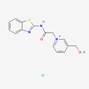 molecular formula C15H14ClN3O2S B5120119 1-[2-(1,3-benzothiazol-2-ylamino)-2-oxoethyl]-3-(hydroxymethyl)pyridinium chloride 