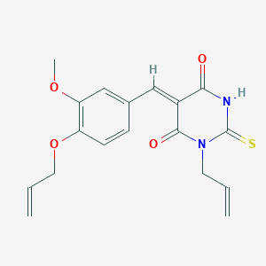 1-allyl-5-[4-(allyloxy)-3-methoxybenzylidene]-2-thioxodihydro-4,6(1H,5H)-pyrimidinedione