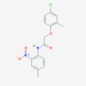 molecular formula C16H15ClN2O4 B5120150 2-(4-chloro-2-methylphenoxy)-N-(4-methyl-2-nitrophenyl)acetamide 