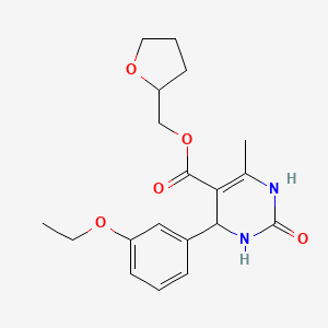 tetrahydro-2-furanylmethyl 4-(3-ethoxyphenyl)-6-methyl-2-oxo-1,2,3,4-tetrahydro-5-pyrimidinecarboxylate