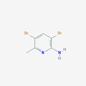 molecular formula C6H6Br2N2 B512017 2-Amino-3,5-dibromo-6-methylpyridine CAS No. 91872-10-5
