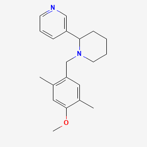 molecular formula C20H26N2O B5120172 3-[1-(4-methoxy-2,5-dimethylbenzyl)-2-piperidinyl]pyridine 