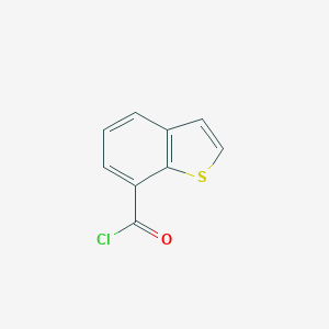 molecular formula C9H5ClOS B051202 苯并[b]噻吩-7-甲酰氯 CAS No. 120081-47-2