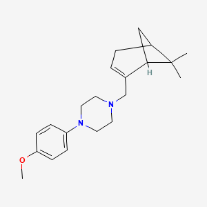 molecular formula C21H30N2O B5120207 1-[(6,6-dimethylbicyclo[3.1.1]hept-2-en-2-yl)methyl]-4-(4-methoxyphenyl)piperazine 