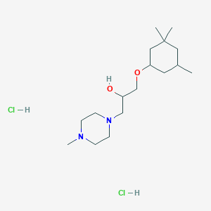 1-(4-methyl-1-piperazinyl)-3-[(3,3,5-trimethylcyclohexyl)oxy]-2-propanol dihydrochloride
