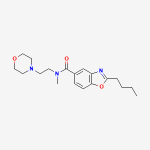molecular formula C19H27N3O3 B5120396 2-butyl-N-methyl-N-[2-(4-morpholinyl)ethyl]-1,3-benzoxazole-5-carboxamide 