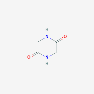 molecular formula C4H6N2O2 B512043 2,5-哌嗪二酮 CAS No. 106-57-0