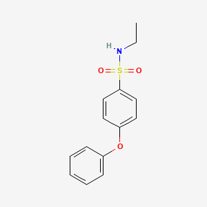 molecular formula C14H15NO3S B5120458 N-ethyl-4-phenoxybenzenesulfonamide 