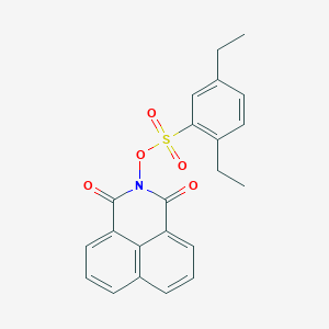 2-{[(2,5-diethylphenyl)sulfonyl]oxy}-1H-benzo[de]isoquinoline-1,3(2H)-dione