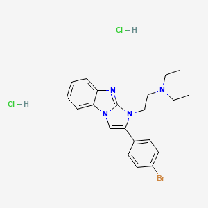 {2-[2-(4-bromophenyl)-1H-imidazo[1,2-a]benzimidazol-1-yl]ethyl}diethylamine dihydrochloride