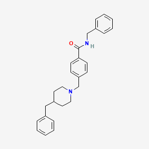 molecular formula C27H30N2O B5120488 N-benzyl-4-[(4-benzyl-1-piperidinyl)methyl]benzamide 
