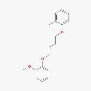 molecular formula C18H22O3 B5120516 1-methoxy-2-[4-(2-methylphenoxy)butoxy]benzene 