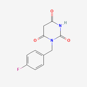 molecular formula C11H9FN2O3 B5120550 1-(4-fluorobenzyl)-2,4,6(1H,3H,5H)-pyrimidinetrione 