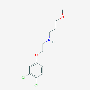 molecular formula C12H17Cl2NO2 B5120563 N-[2-(3,4-dichlorophenoxy)ethyl]-3-methoxy-1-propanamine 