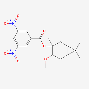 molecular formula C18H22N2O7 B5120591 4-methoxy-3,7,7-trimethylbicyclo[4.1.0]hept-3-yl 3,5-dinitrobenzoate CAS No. 107438-43-7
