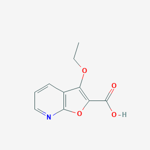 molecular formula C10H9NO4 B051206 3-Ethoxyfuro[2,3-b]pyridine-2-carboxylic acid CAS No. 119293-17-3