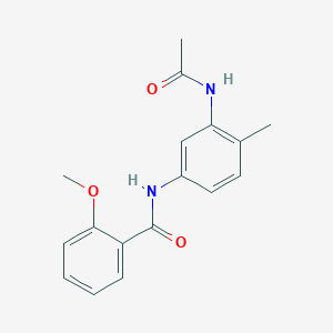 molecular formula C17H18N2O3 B5120681 N-[3-(acetylamino)-4-methylphenyl]-2-methoxybenzamide 