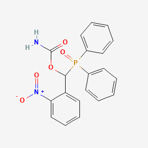 molecular formula C20H17N2O5P B5120767 (diphenylphosphoryl)(2-nitrophenyl)methyl carbamate 