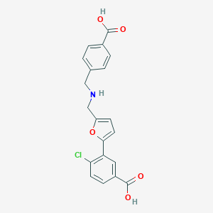 3-(5-{[(4-Carboxybenzyl)amino]methyl}-2-furyl)-4-chlorobenzoic acid