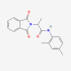 molecular formula C19H18N2O3 B5120786 N-(2,4-dimethylphenyl)-2-(1,3-dioxo-1,3-dihydro-2H-isoindol-2-yl)propanamide 