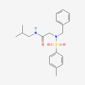 molecular formula C20H26N2O3S B5120804 N~2~-benzyl-N~1~-isobutyl-N~2~-[(4-methylphenyl)sulfonyl]glycinamide 