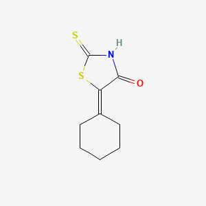 molecular formula C9H11NOS2 B5120832 5-cyclohexylidene-2-thioxo-1,3-thiazolidin-4-one CAS No. 3698-06-4