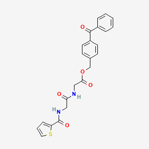 molecular formula C23H20N2O5S B5120847 4-benzoylbenzyl N-(2-thienylcarbonyl)glycylglycinate 