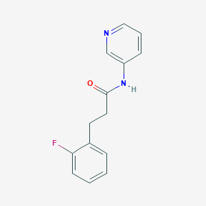 3-(2-fluorophenyl)-N-3-pyridinylpropanamide