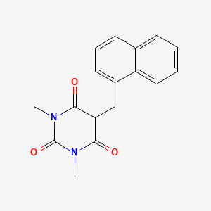 1,3-dimethyl-5-(1-naphthylmethyl)-2,4,6(1H,3H,5H)-pyrimidinetrione