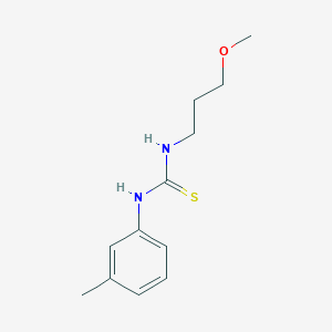 molecular formula C12H18N2OS B5120877 N-(3-methoxypropyl)-N'-(3-methylphenyl)thiourea 