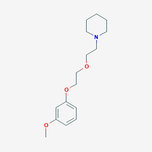 molecular formula C16H25NO3 B5120890 1-{2-[2-(3-methoxyphenoxy)ethoxy]ethyl}piperidine 