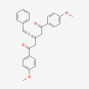 molecular formula C27H24O4 B5120905 1,5-bis(4-methoxyphenyl)-3-(2-phenylethenylidene)-1,5-pentanedione 
