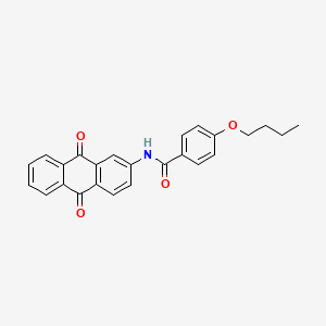 molecular formula C25H21NO4 B5120939 4-butoxy-N-(9,10-dioxo-9,10-dihydro-2-anthracenyl)benzamide 