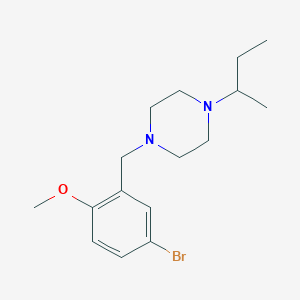 molecular formula C16H25BrN2O B5120948 1-(5-bromo-2-methoxybenzyl)-4-sec-butylpiperazine 